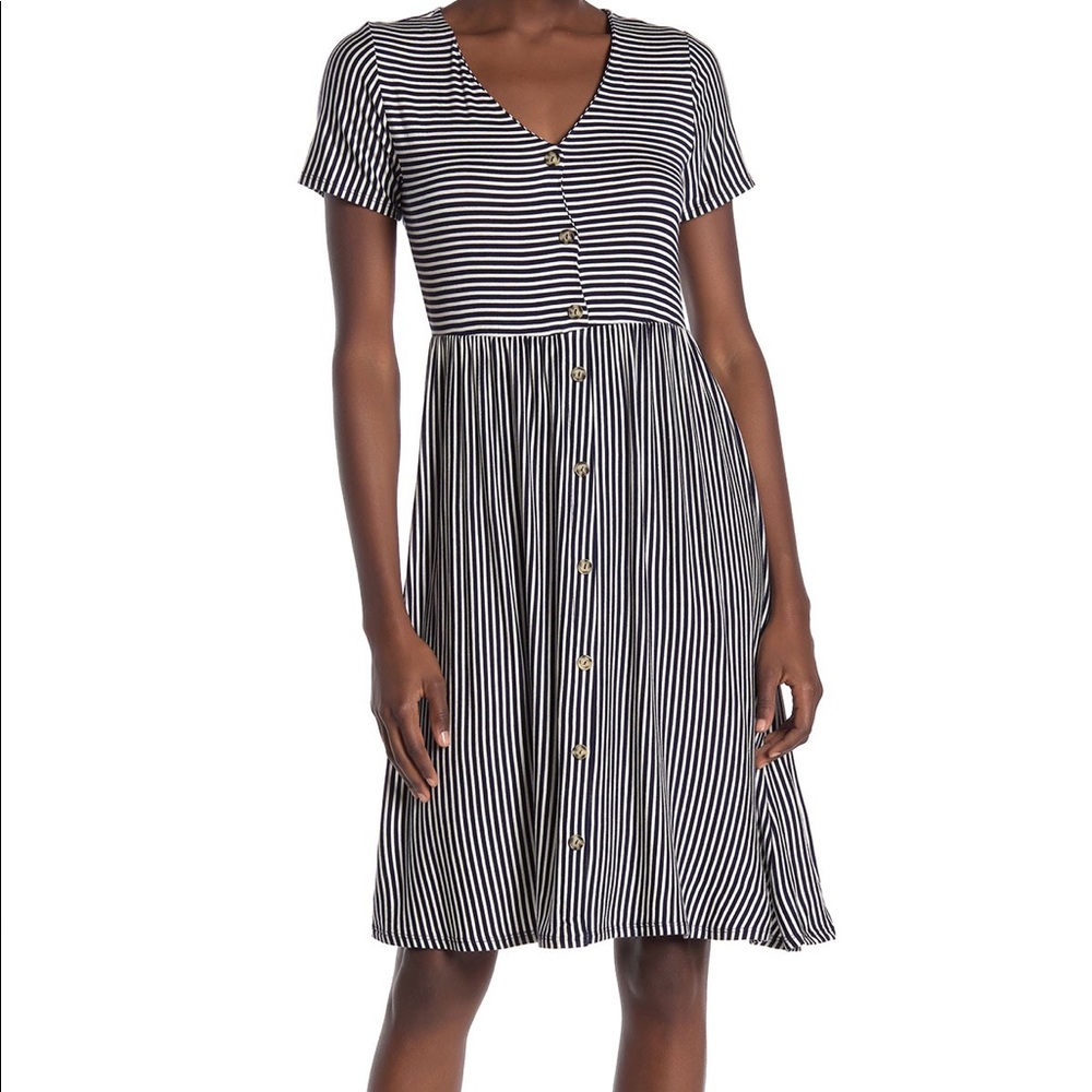 West Kei knit stripe boyfriend dress - Picture 2 of 9